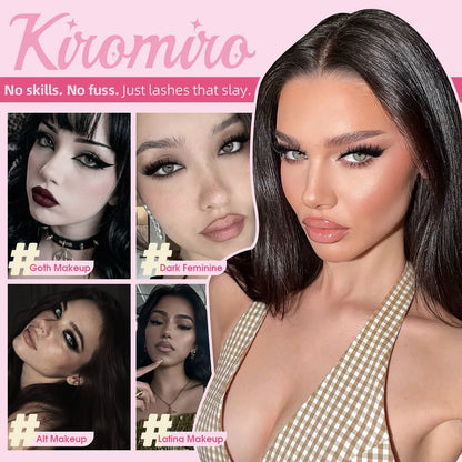 Kiromiro Spiky Lashes Strips 20Mm 3D Fluffy False Eyelashes with Spikes Drama Faux Mink Lashes Thick Long Cat Eye Lashes for Makeup, 7 Pairs #Backtoschool