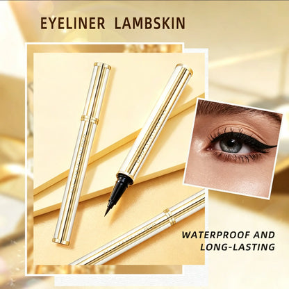 Women’S Waterproof Lambskin Eyeliner Pen - Smudge-Proof, Long-Lasting All-Day Wear, Smooth Thick Tip for Defined Eye Looks, Beginner-Friendly Beauty Tool for Daily & Professional Makeup