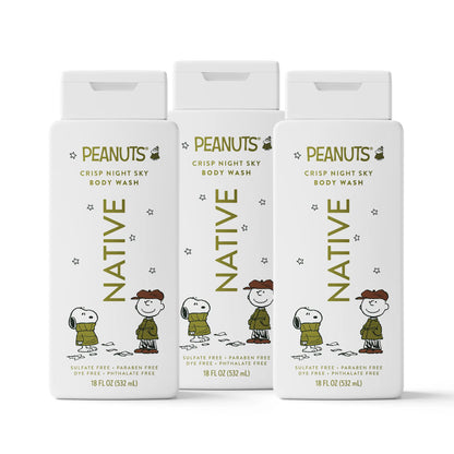 NATIVE Body Wash Discovery Trio – 3-Pack, 18 Oz, Rich Lather, Gentle Cleanse, 24HR Freshness