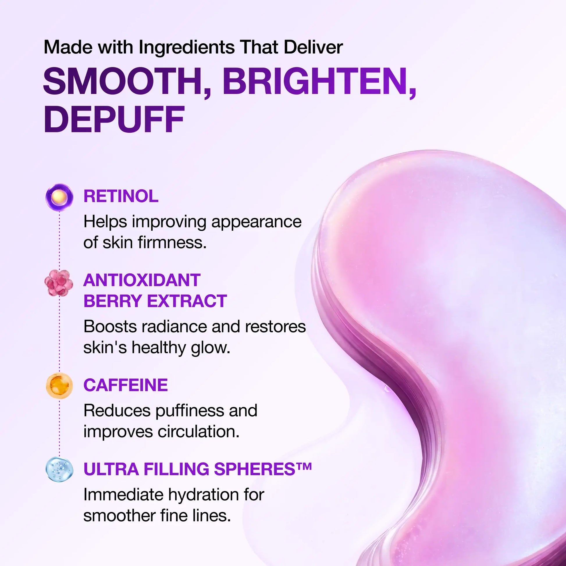 [Anua] Retinol Berry Revitalizing Eye Patch for Wrinkle and Dark Circles(60Ea), 8Hour Plumping Effect in 10 Minutes, Fuller Looking & Lifted Skin, Hyal-Plumping Effect, Brightens Undereye by Antioxidant Berry Extracts, Relieves Puffiness with Caffeine