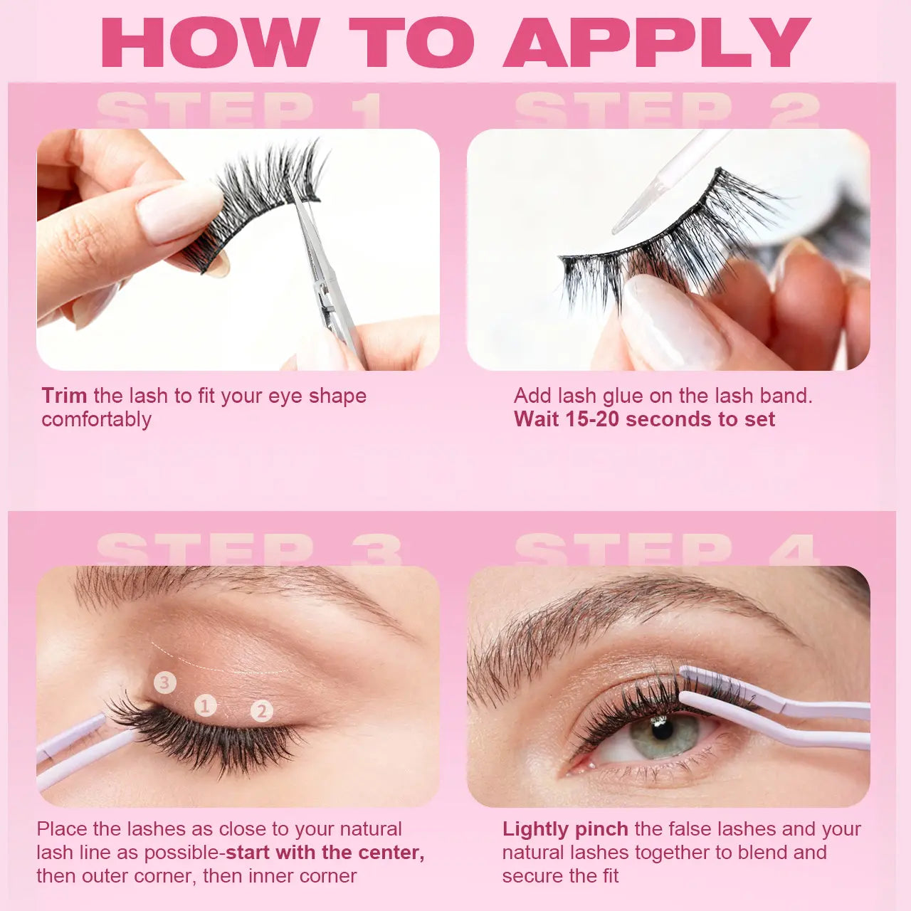 Kiromiro Spiky Lashes Strips 20Mm 3D Fluffy False Eyelashes with Spikes Drama Faux Mink Lashes Thick Long Cat Eye Lashes for Makeup, 7 Pairs #Backtoschool