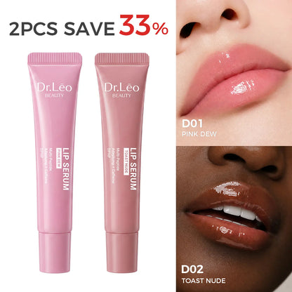 Dr.Leo Tinted Peptide Lip Serum – Brightens Dull-Looking Lips & Smooths Lip Lines, Sheer-To-Buildable Glossy Color + Hydrating Lip Care, Pink Dew / Toast Nude, 15G #Sohochic #Tiktokshopbacktoschool