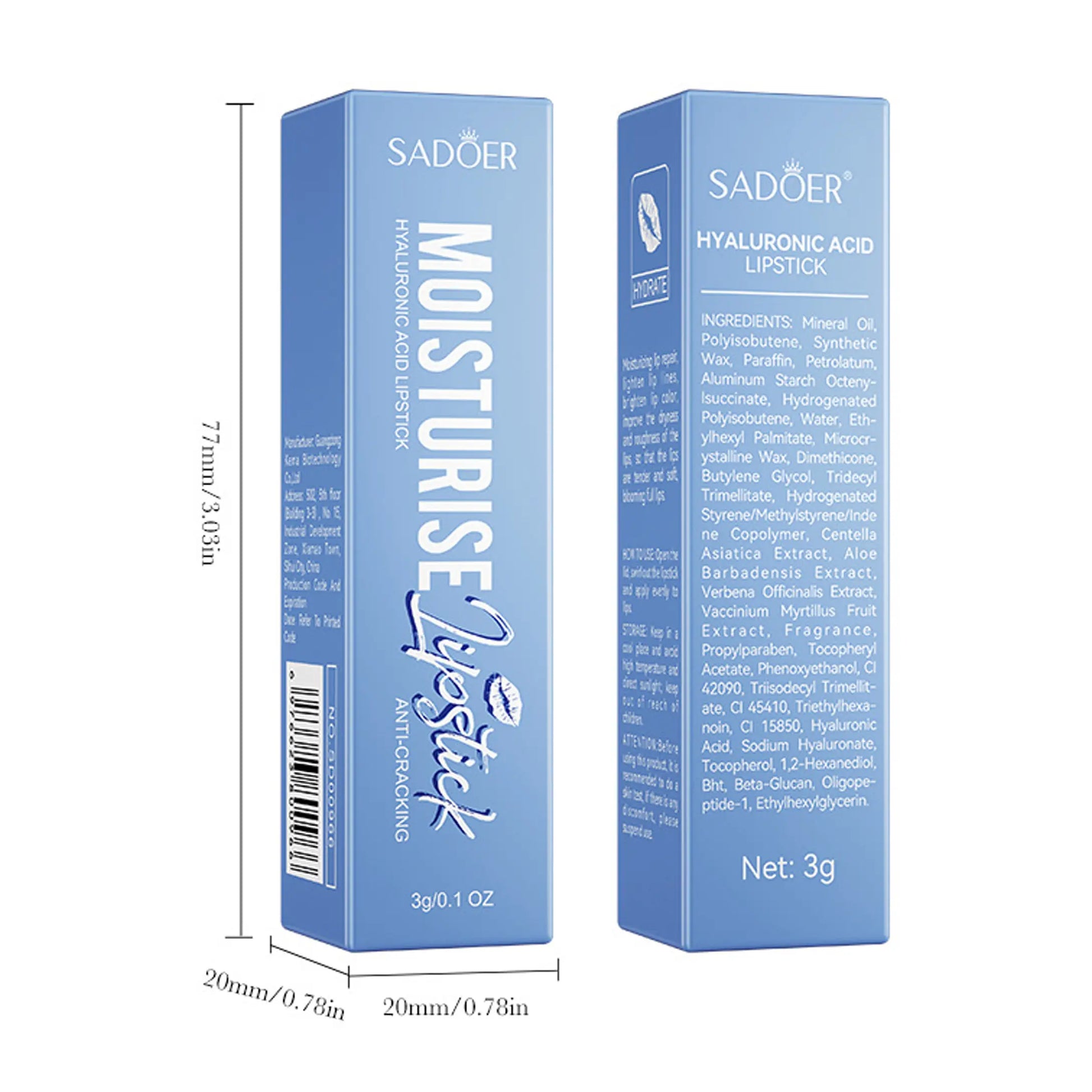 Hydrating Hyaluronic Acid Lip Balm for Drychapped Lips I Must-Have Lip Care